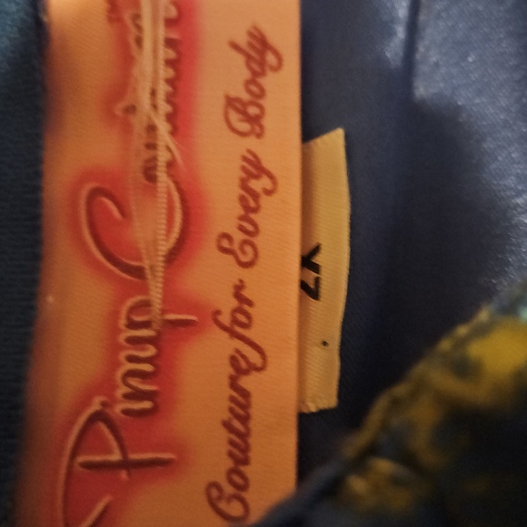 Pinup Couture Blue Tiki Harley Midi Swing Dress 2X - Picture 5 of 8